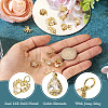 16Pcs 8 Style Rack Plating Brass Pave Cubic Zirconia Pendants KK-TA0001-44-4