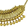 Tibetan Style Alloy Turkish Coin Tassel Chunky Bib Necklaces for Women FS-WG6DA7E-02-2