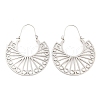 Non-Tarnish 304 Stainless Steel Hollow Arch Hoop Earrings EJEW-Q789-05P-2