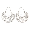 304 Stainless Steel Hollow Arch Hoop Earrings EJEW-Q789-05P-2