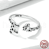 Giraffe 925 Sterling Silver Adjustable Cuff Rings for Women FS-WG500B7-01-2