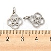Non-Tarnish 304 Stainless Steel Charms STAS-H184-16P-3