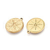 304 Stainless Steel Pendants STAS-N109-57G-2