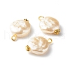 ABS Plastic Imitation Pearl Beads Pendant PALLOY-JF00834-1