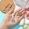 Mushroom/Sun/Starfish Alloy & Glass Pendant Decorations HJEW-YW00006-5
