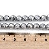 Electroplated Synthetic Non-magnetic Hematite Beads Strands G-H072-B01-01G-4