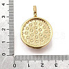 Brass Micro Pave Cubic Zirconia & Enamel Pendants KK-R222-10G-02-3