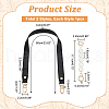 WADORN 2Pcs 2 Style PU Leather & Round ABS Plastic Imitation Pearl Bag Straps Sets FIND-WR0009-23A-2
