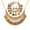 Alloy Rhinestone Coin Jewelry Sets FS-WGB72F4-05-1