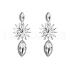 Sparkling Geometric Earrings with Alloy and Colorful Rhinestones for Women's Party Look ST0189120-1