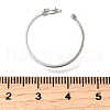304 Stainless Steel Micro Pave Cubic Zirconia Open Cuff Rings RJEW-S628-02P-3