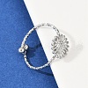 304 Stainless Steel Cuff Rings RJEW-D306-08P-1