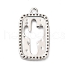 Brass Micro Pave Cubic Zirconia Pendants KK-L229-059P-1