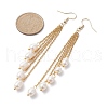 Mother's Day Jewellery Natural Pearl Beads Dangle Earrings EJEW-JE05413-01-2