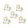 Alloy Enamel Pendants ENAM-M052-07G-A-4