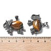Natural Tiger Eye Pendant G-H083-02AS-08-3