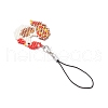 Glass Seed Bead Beaded Charm Mobile Straps HJEW-MZ00266-6