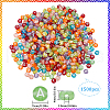 SOFPLATE 1500Pcs Transparent Acrylic Beads OACR-SP0001-25B-2