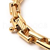 Ion Plating(IP) 304 Stainless Steel Rectangle Link Chain Bracelet for Men Women BJEW-E009-04G-3