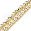 Electroplated Synthetic Non-magnetic Hematite Beads Strands G-I364-C01-G-1