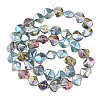 Electroplate Glass Beads Strands EGLA-N008-019-A03-2