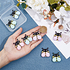 DICOSMETIC 16Pcs 4 Colors Bees Food Grade Eco-Friendly Silicone Focal Beads SIL-DC0001-42-3