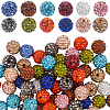 SUNNYCLUE 120Pcs 12 Colors Pave Disco Ball Beads RB-SC0004-85-1