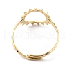 304 Stainless Steel Hollow Sun Adjustable Rings RJEW-D002-04G-2