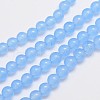 Natural & Dyed Malaysia Jade Bead Strands G-A146-6mm-A20-3