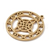 304 Stainless Steel Pendants STAS-B062-16G-2