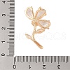 Brass Glass Pendants KK-B100-041G-03-3