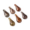 Handmade Gold Sand Lampwork Big Pendants LAMP-S087-B-2