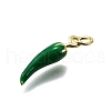 Brass Enamel Pendants KK-Z100-10G-03-2