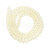 Transparent Electroplate Glass Beads Strands GLAA-T032-T4mm-C02-2