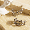 Stainless Steel C-Shaped Stud Earrings JN8832-2-1