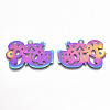 Mother's Day Ion Plating(IP) 201 Stainless Steel Pendants STAS-R114-024-2