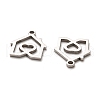 Non-Tarnish 316 Surgical Stainless Steel Pendants STAS-H190-06P-2
