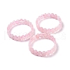 Natural Rose Quartz Oval Beaded Stretch Bracelet G-E010-01N-2