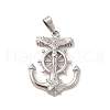 Non-Tarnish Vacuum Plating 304 Stainless Steel Pendants STAS-M306-01P-1
