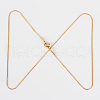304 Stainless Steel Snake Chain Necklace Making STAS-P045-11G-2