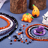  12 Strands 12 Style Halloween Theme Transparent Glass Beads Strands GLAA-TA0001-42-6