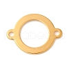 Ion Plating(IP) 304 Stainless Steel Ring Links Connector Charms STAS-U025-12G-1