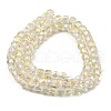 Electroplate Transparent Glass Beads Strands GLAA-C029-03A-02-2