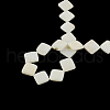 Rhombus Natural Sea Shell Beads Strands SSHEL-F290-08A-2