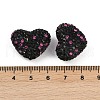 Heart Shaped Polymer Clay Rhinestone Beads CLAY-NH0002-01C-3