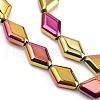 Electroplate Glass Beads Strands EGLA-B010-01A-FP01-2