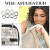 WADORN 18Pcs 3 Style Alloy Grommet Eyelet Findings FIND-WR0006-18P-7