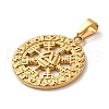 PVD Vacuum Plating 304 Stainless Steel Pendants STAS-M322-34G-2