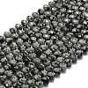 Natural Snowflake Obsidian  Beads Strands G-P573-A49-01-2