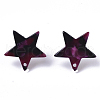 Cellulose Acetate(Resin) Stud Earring Findings KY-R022-022-3